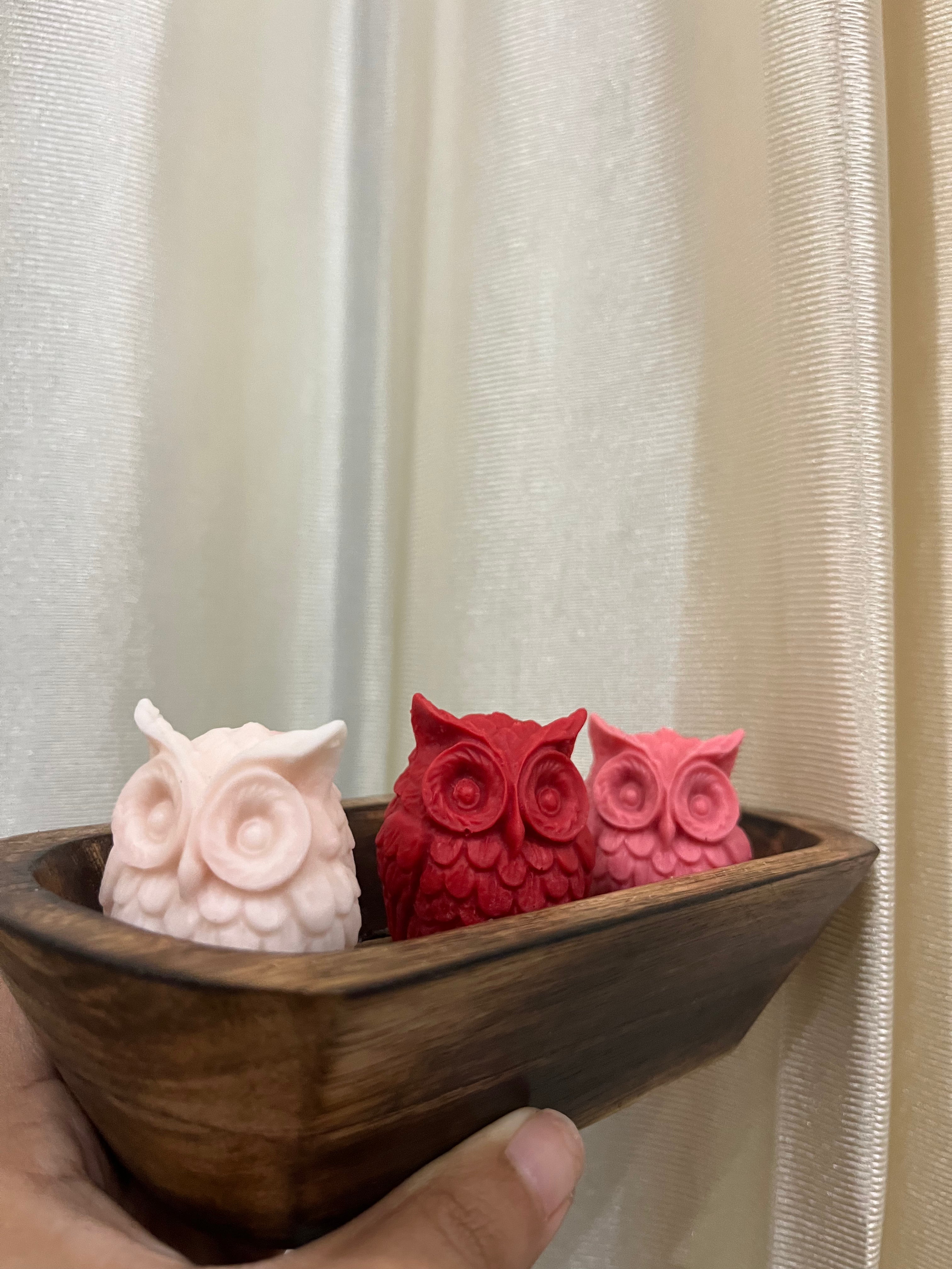 Lucky Owl Candle - Set of 3
