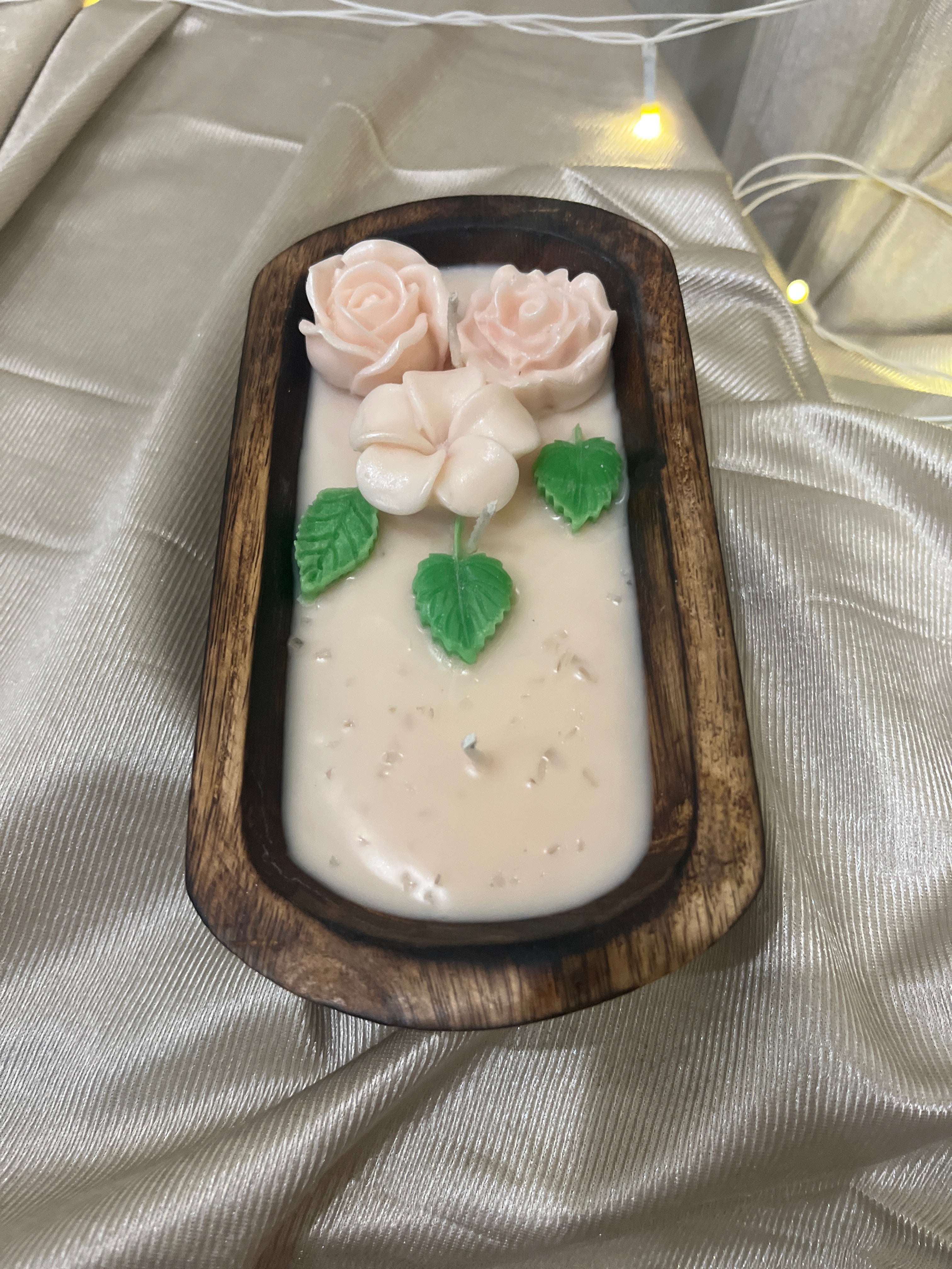 Floral Boat Candle