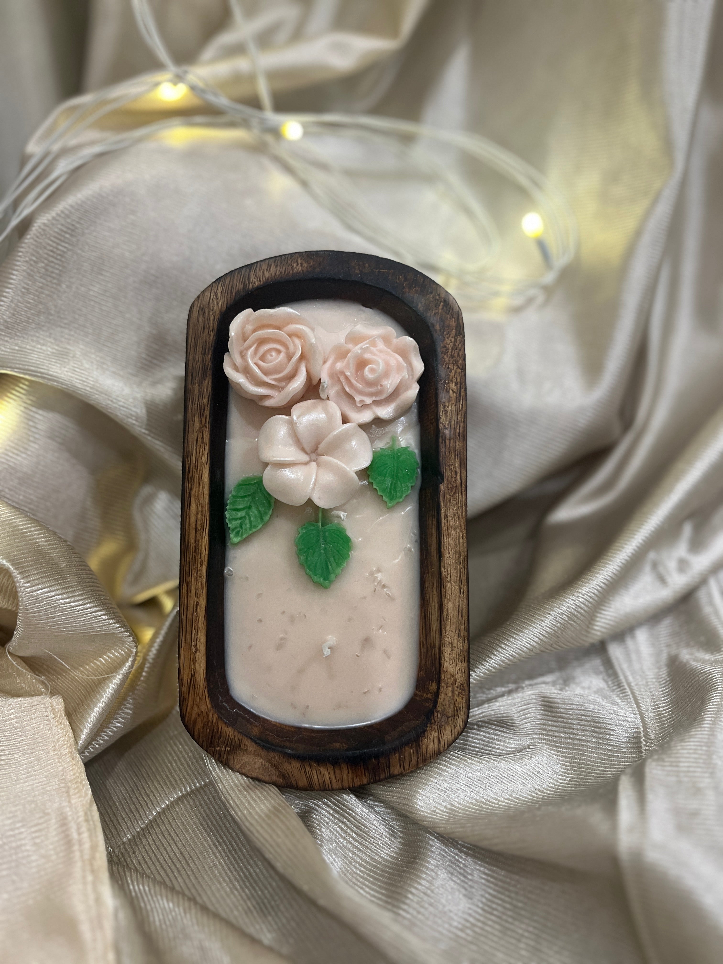 Floral Boat Candle