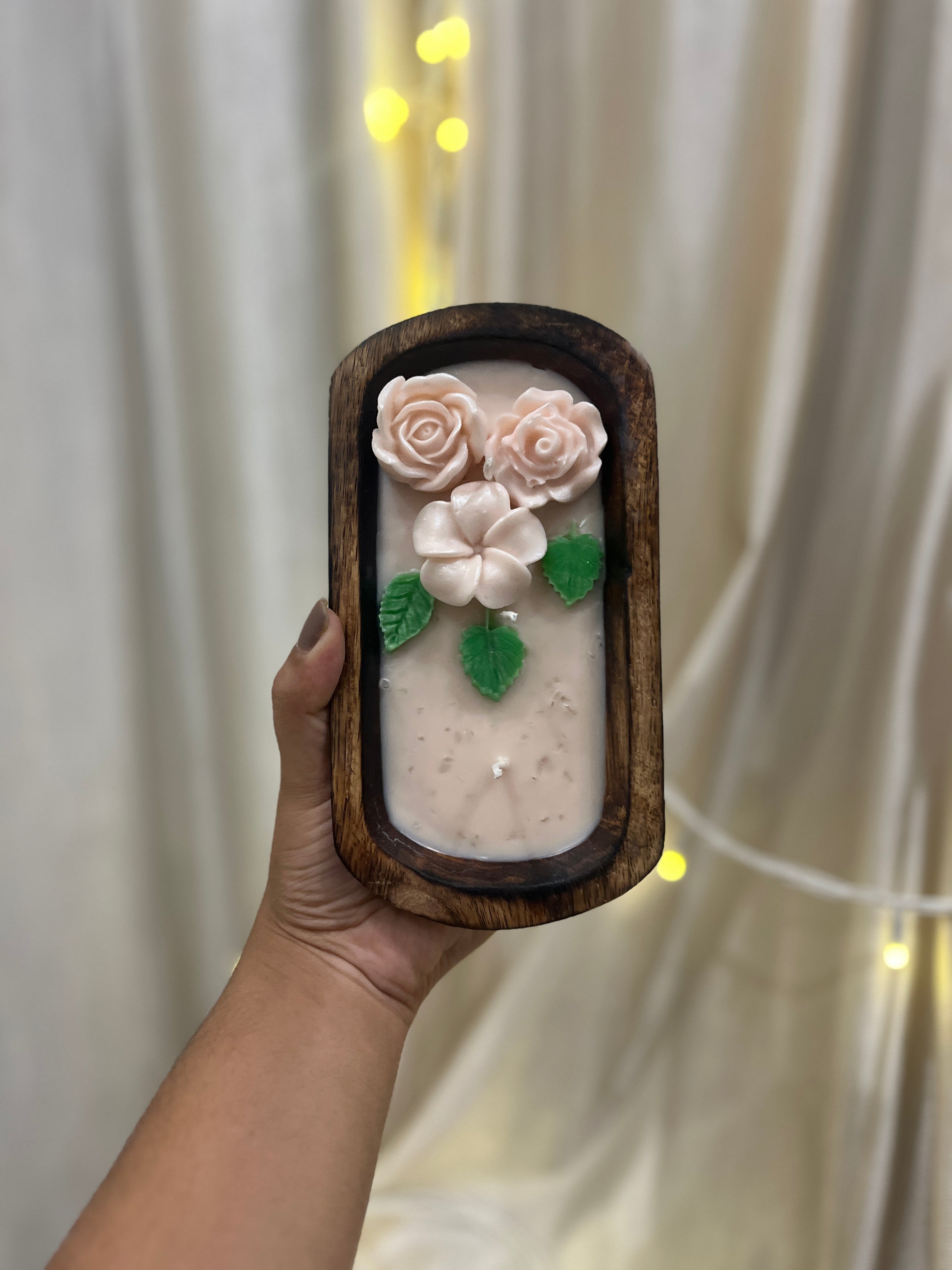 Floral Boat Candle