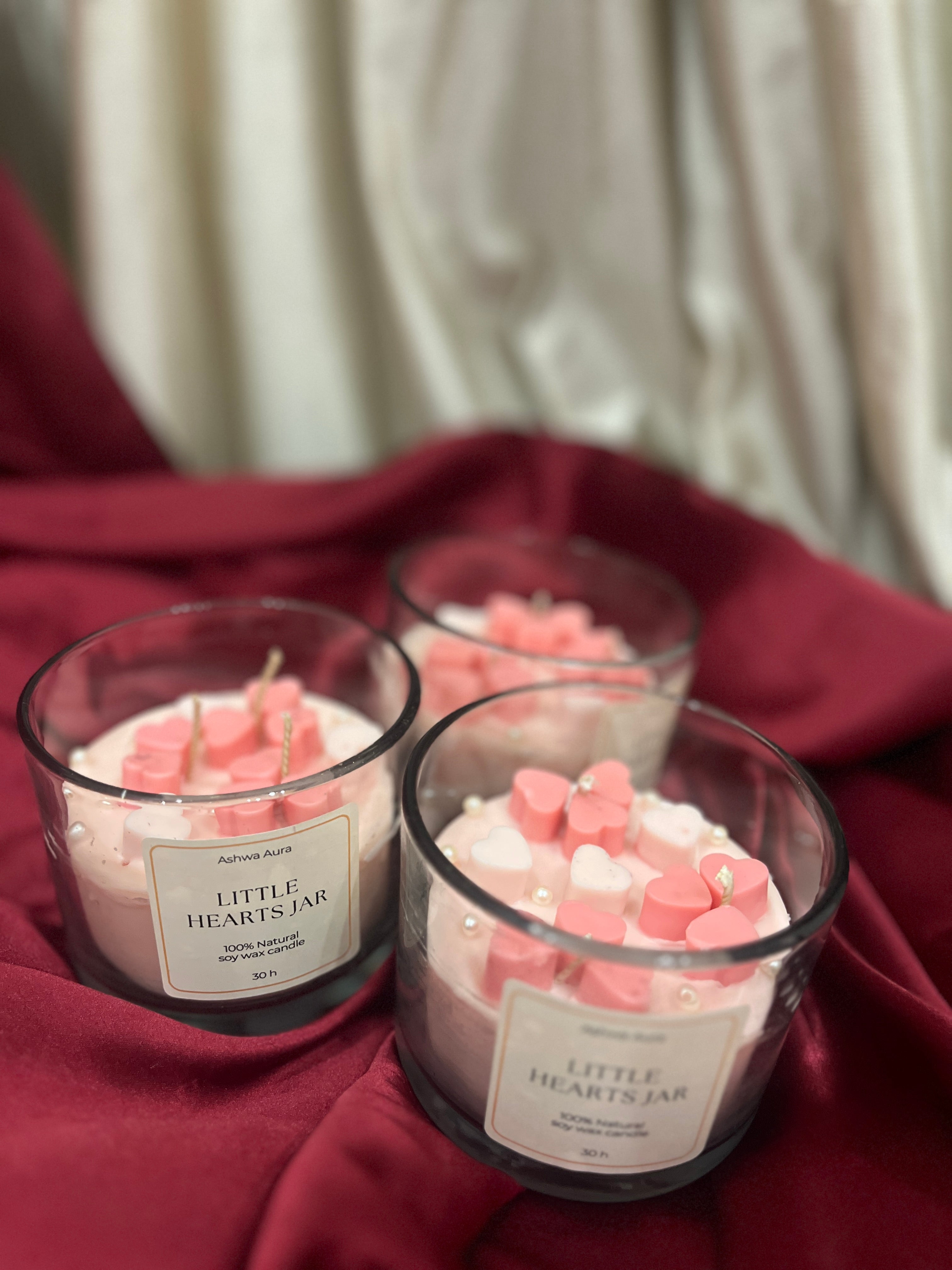 Little Hearts Candle Jar