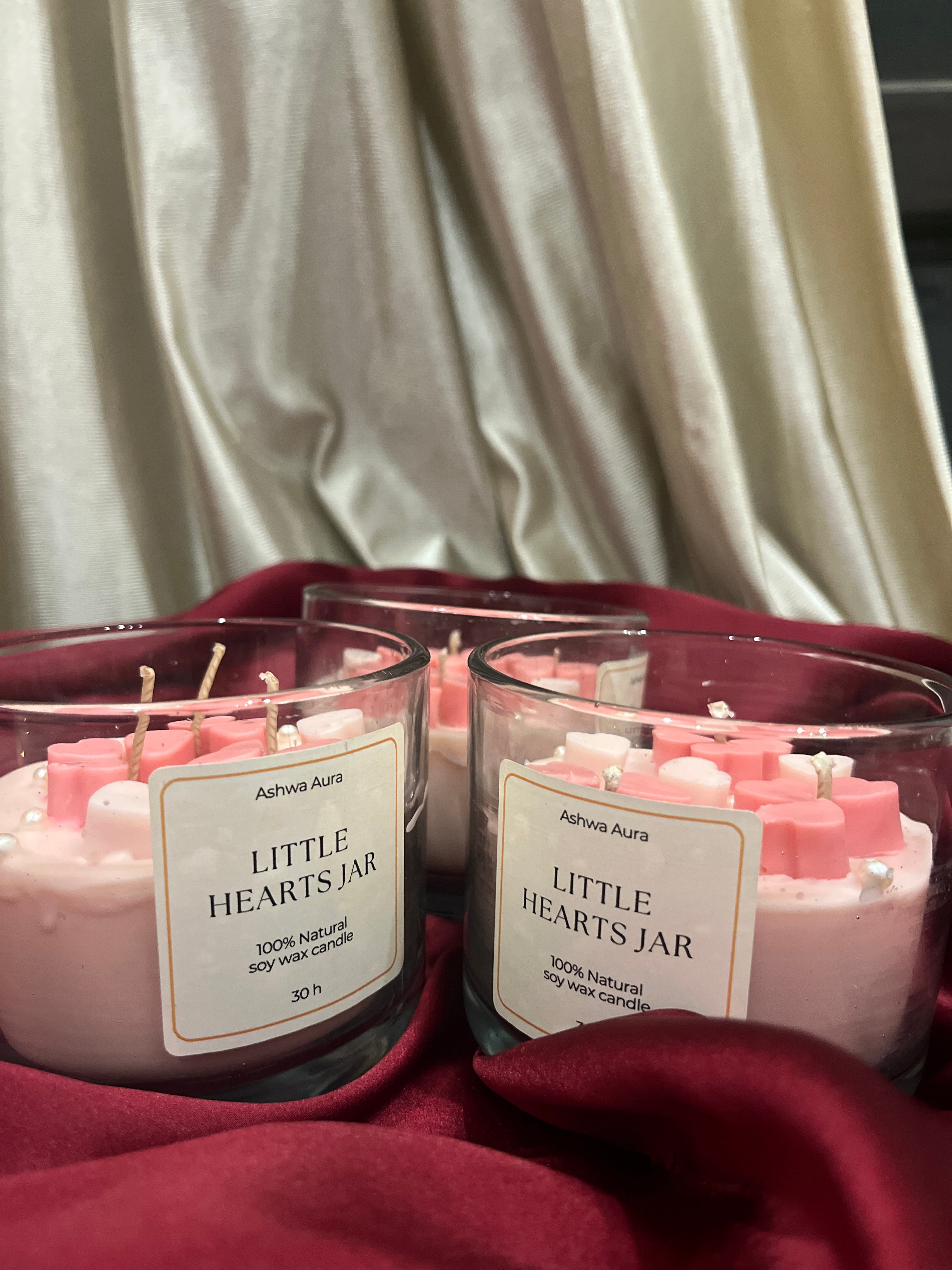 Little Hearts Candle Jar