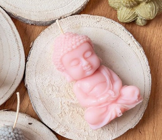 Meditating Buddha Candles - Set of 3