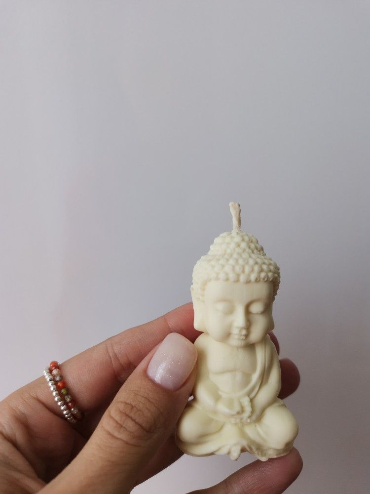 Meditating Buddha Candles - Set of 3