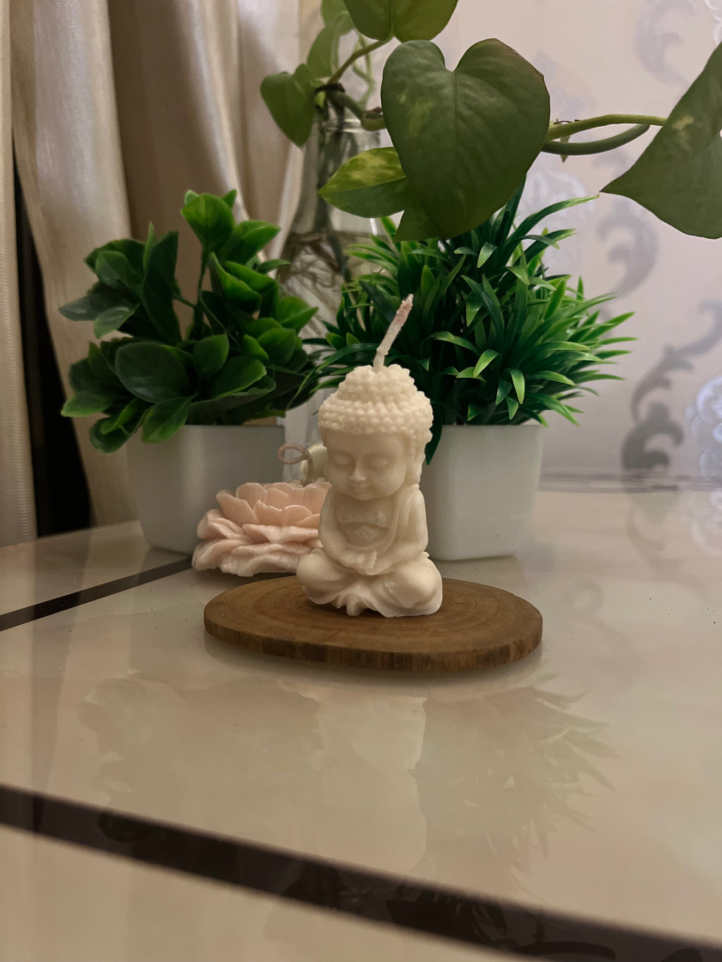 Meditating Buddha Candles - Set of 3