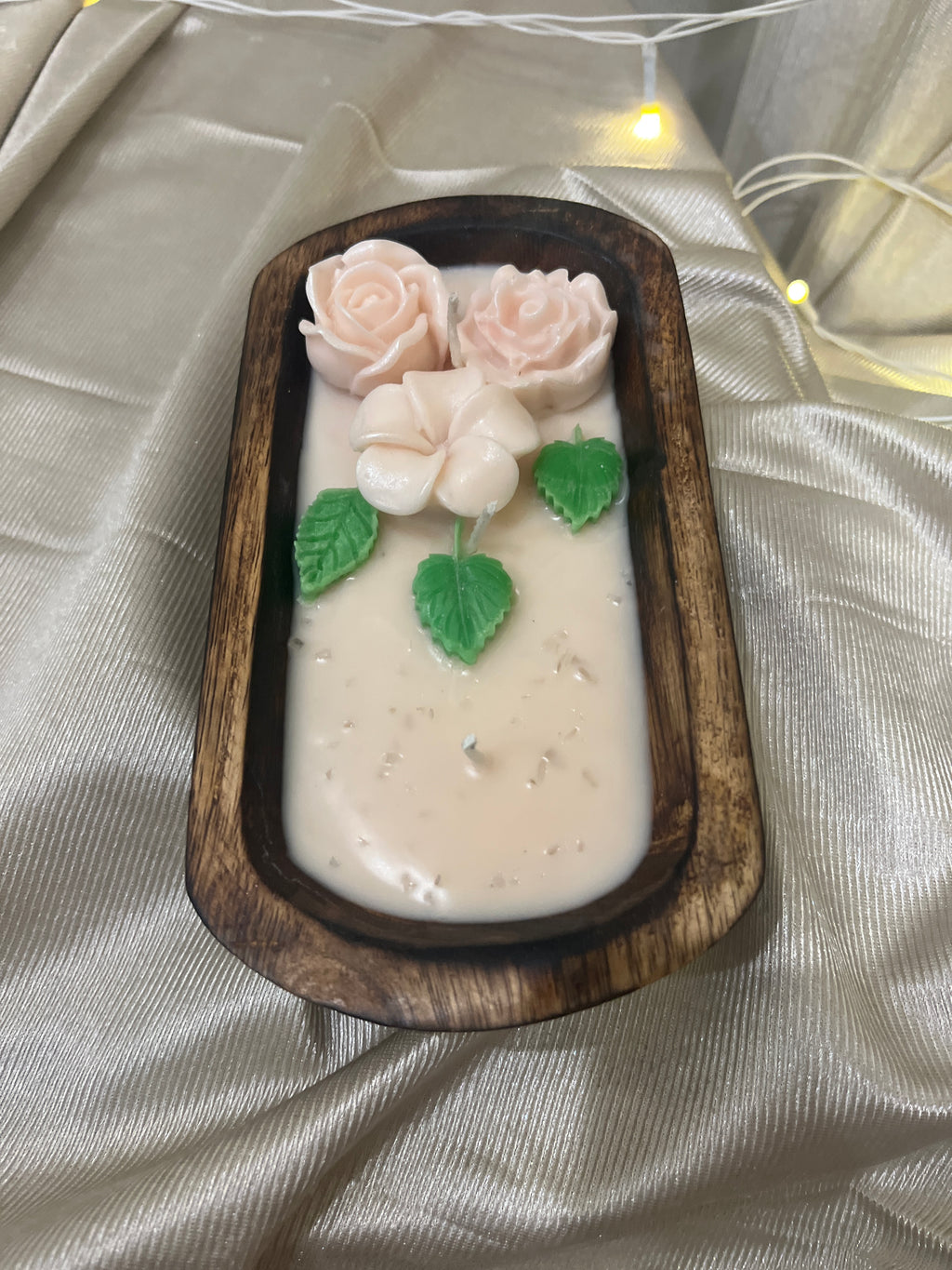 Floral Boat Candle